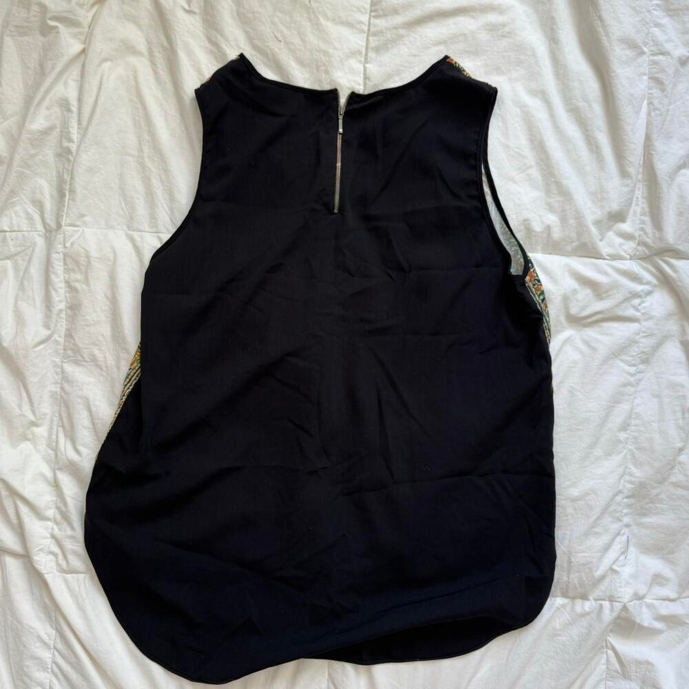 vida top geometric abstract print sleeveless top womens XL flowy artsy fairy - Picture 5 of 8